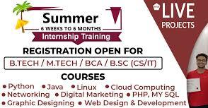 Summer Training/Project for M.Tech/MCA